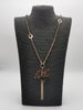 Kette mit Blume in Mokka Artikel 6339