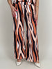 Marlene Hose Kofferstoff Wellen in Orange/Schwarz Artikel 6042