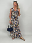 Maxikleid Kofferstoff Leo-Look