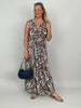 Maxikleid Kofferstoff Leo-Look