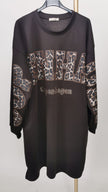 Sweatshirtkleid Copenhagen-Leoprint in Mokka