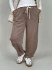 Jogpants Ballon-Schnitt in Taupe