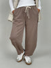 Jogpants Ballon-Schnitt in Taupe