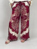 Hose Satin Paisley in Bordeaux