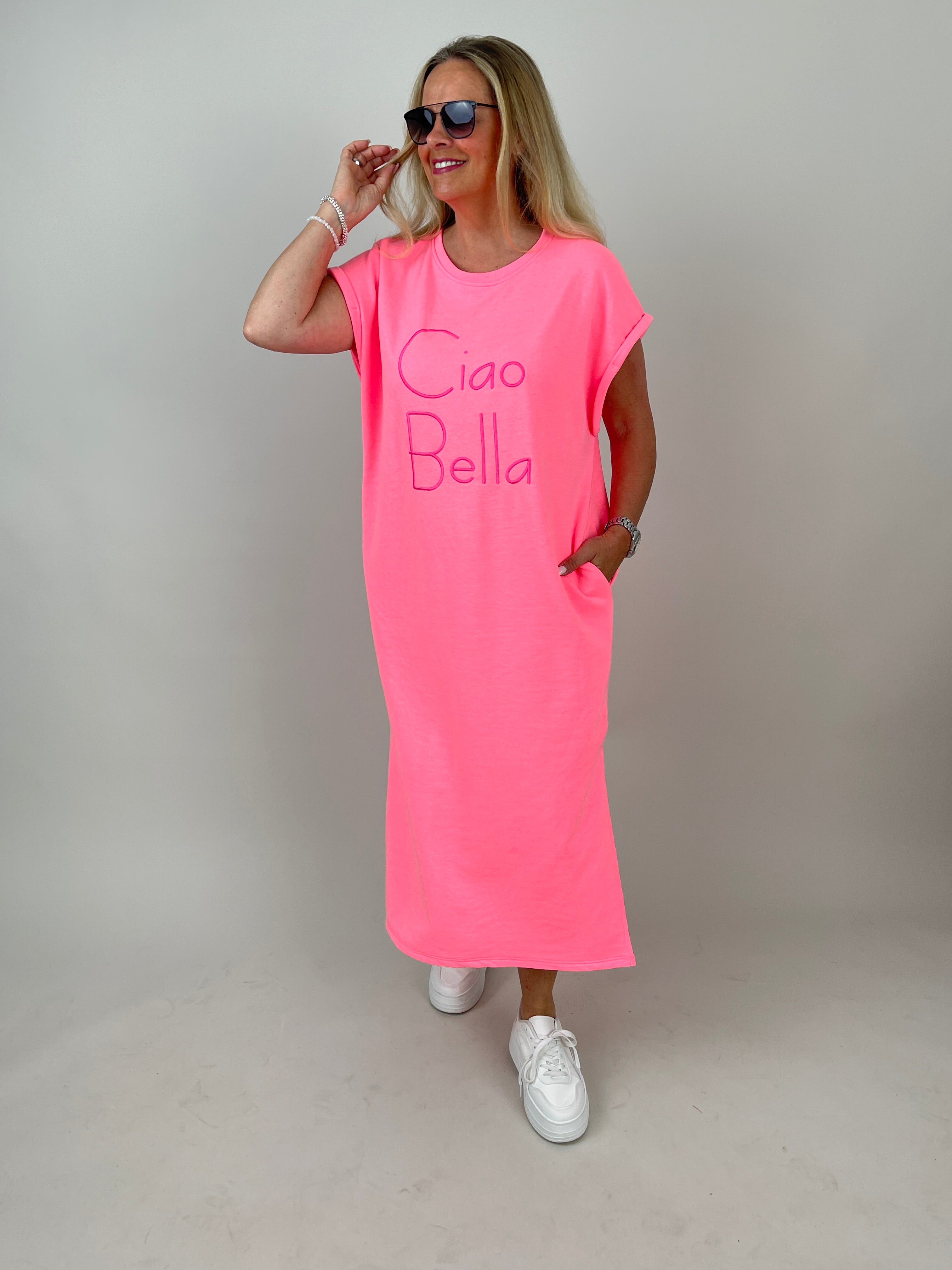 Kleid Ciao Bella in Neonpink