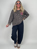 Sweatshirt mit Statement-Print Paradise Leo/Taupe