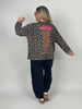 Sweatshirt mit Statement-Print Paradise Leo/Taupe