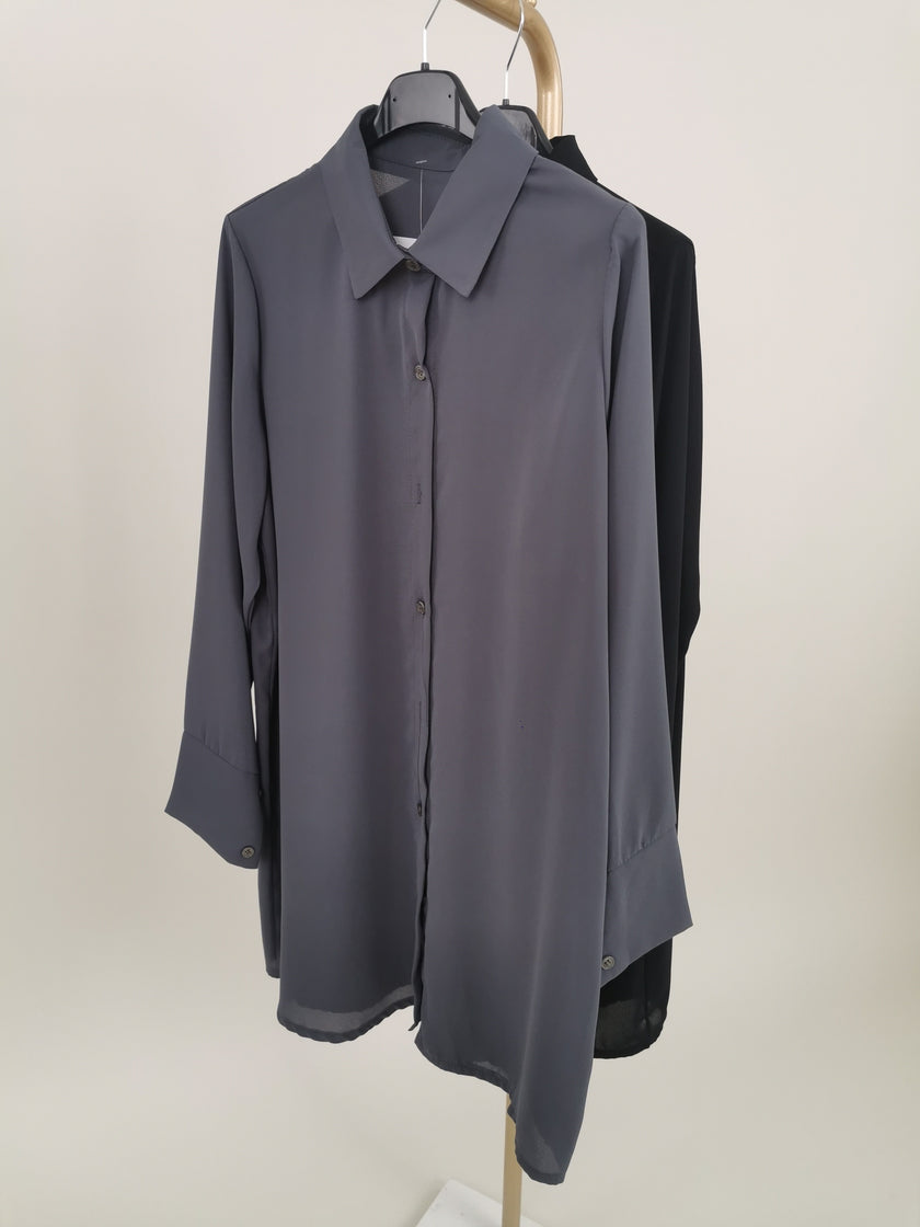 Longbluse Chiffon in versch. Farben Artikel 5378