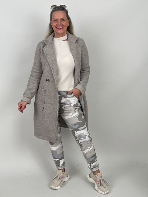 Jogpant Camouflage in Taupe