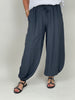 Leichte Ballonhose in Blaugrau
