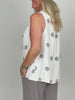 Blusentop Punkte in Creme