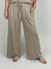Hose Butterstoff in Taupe