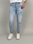 Jeans Nieten helle Waschung