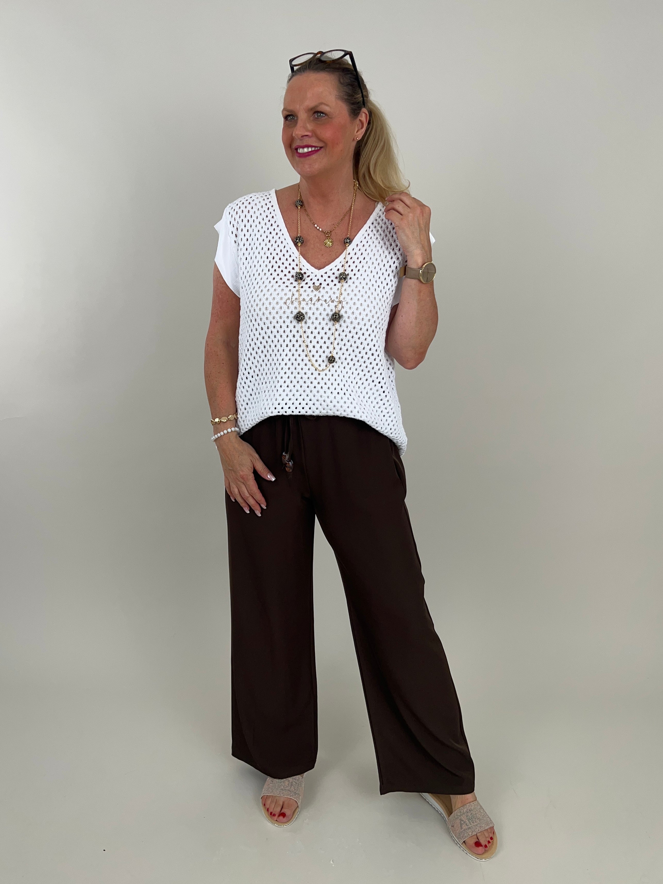 Marlene Hose Uni in versch. Farben Artikel 5788