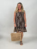 Kleid Leo in Braun/Schwarz