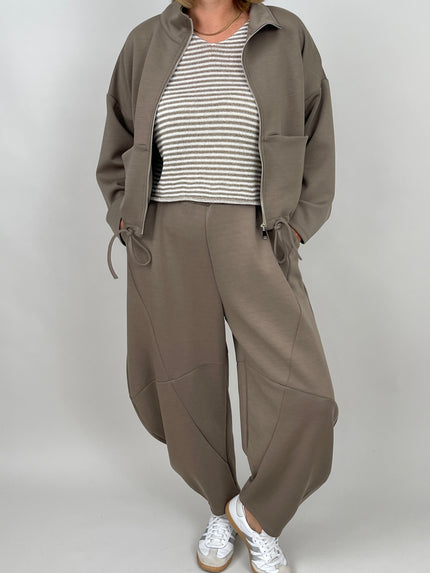 Sweathose in Taupe