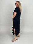 Shirtkleid Uni in Schwarz