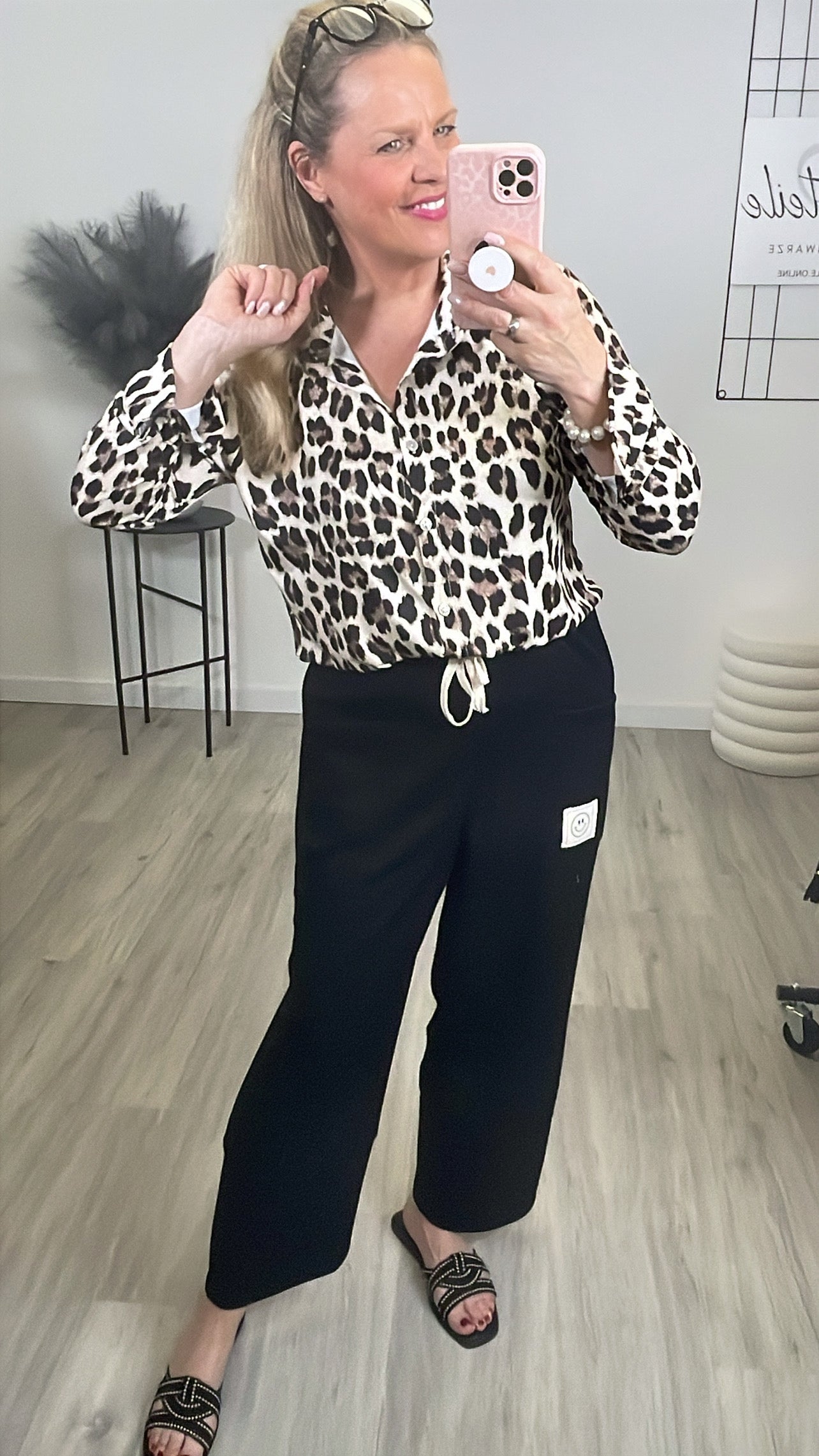 Bluse Kofferstoff Leo Art. 7042