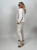 Jogpants mit Nieten-Details in Beige