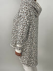 Langer Hoodie im Leo-Muster