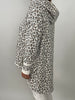 Langer Hoodie im Leo-Muster
