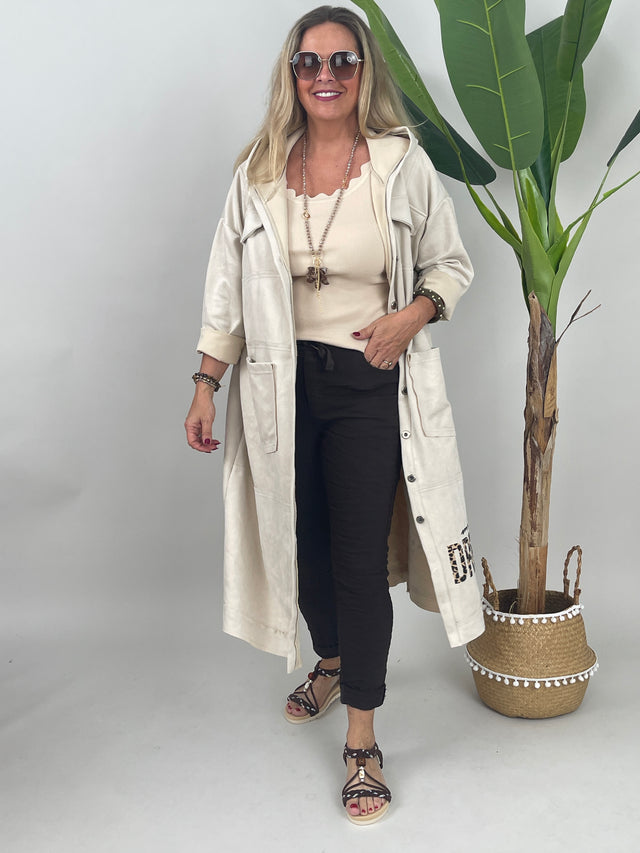 Veloursmantel Dreamer in Beige