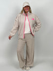 Teddyjacke mit pinken Details