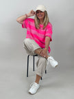 T-Shirt Streifen in Rosa/Pink