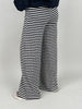 Strickhose Streifen in Schwarz/Offwhite