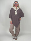 Poncho in Mokka