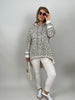 Langer Hoodie im Leo-Muster