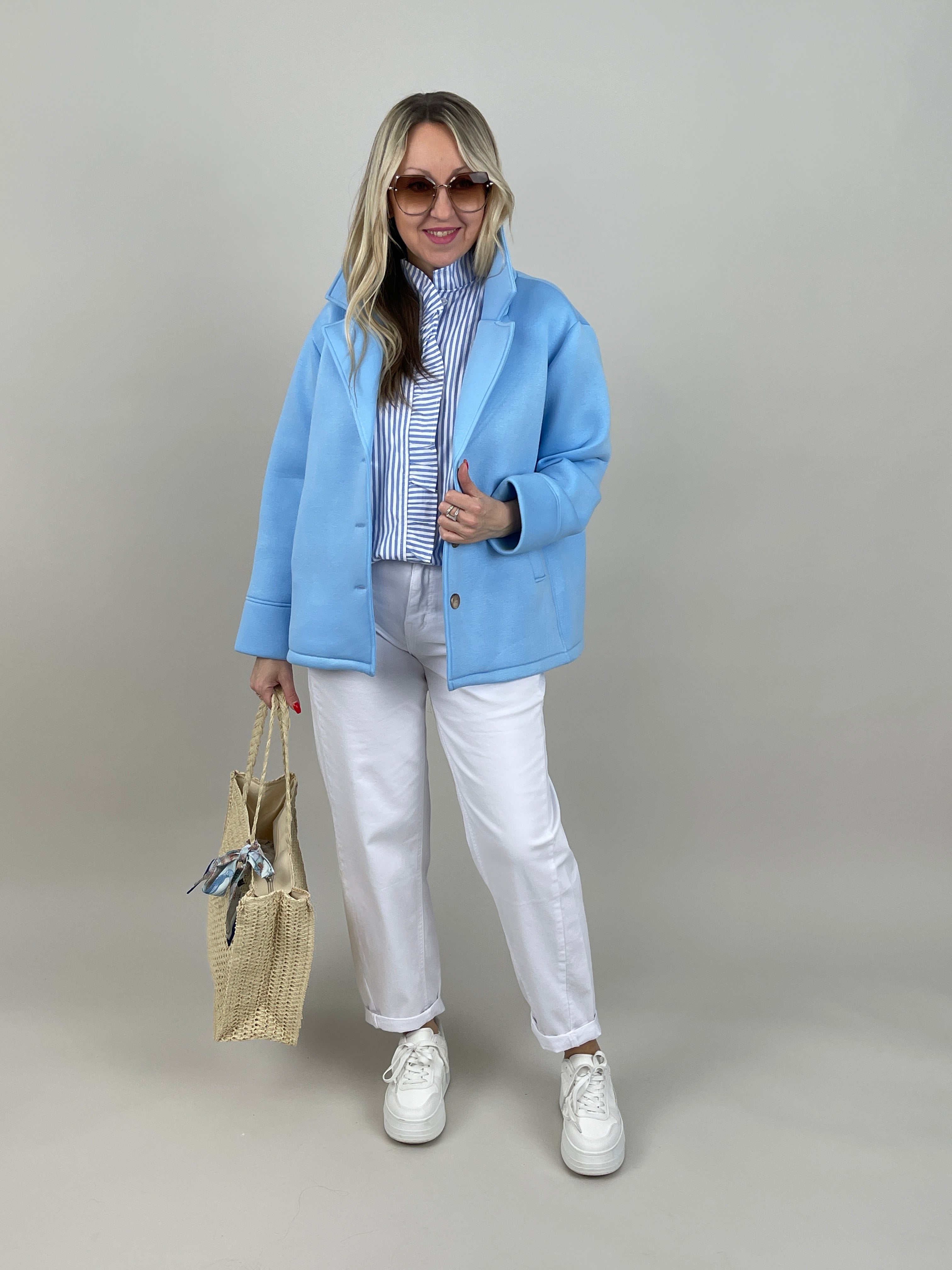 Jacke Soft in Hellblau