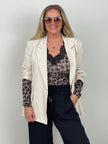 Langarmshirt Leo mit Cashmere und  Spitzenausschnitt