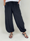 Leichte Ballonhose in Schwarz