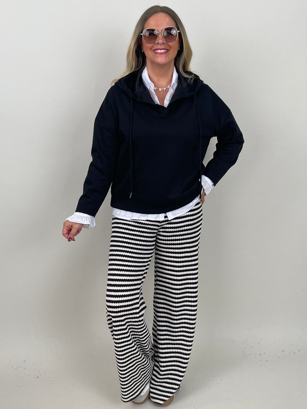 Hoodie Soft in Schwarz