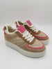 Sneaker Plateau in Beige/Camel/Pink Artikel 3600