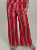 Marlene Hose Kofferstoff Muster in Rot/Pink Artikel 6041