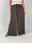 Leichte Marlenehose in Mokka