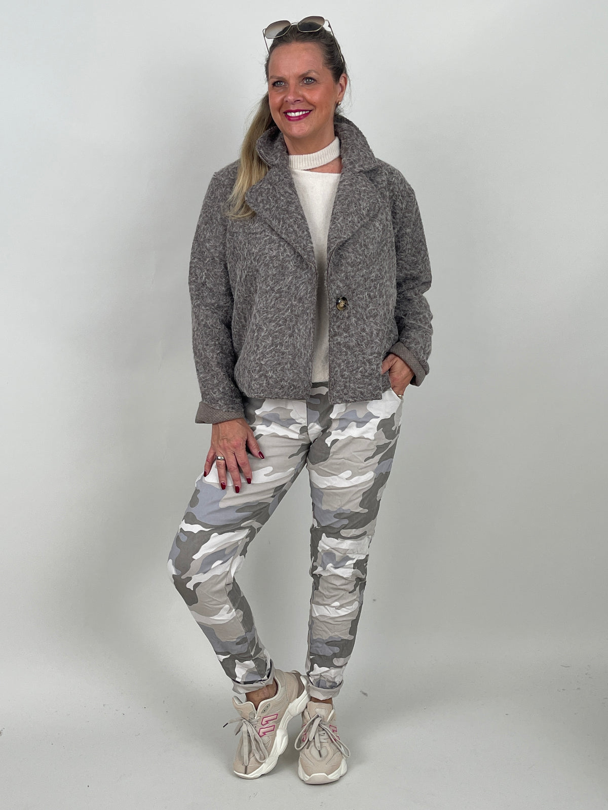 Jogpant Camouflage in Taupe
