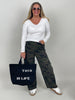 Jeans Barrel-Schnitt Camouflage