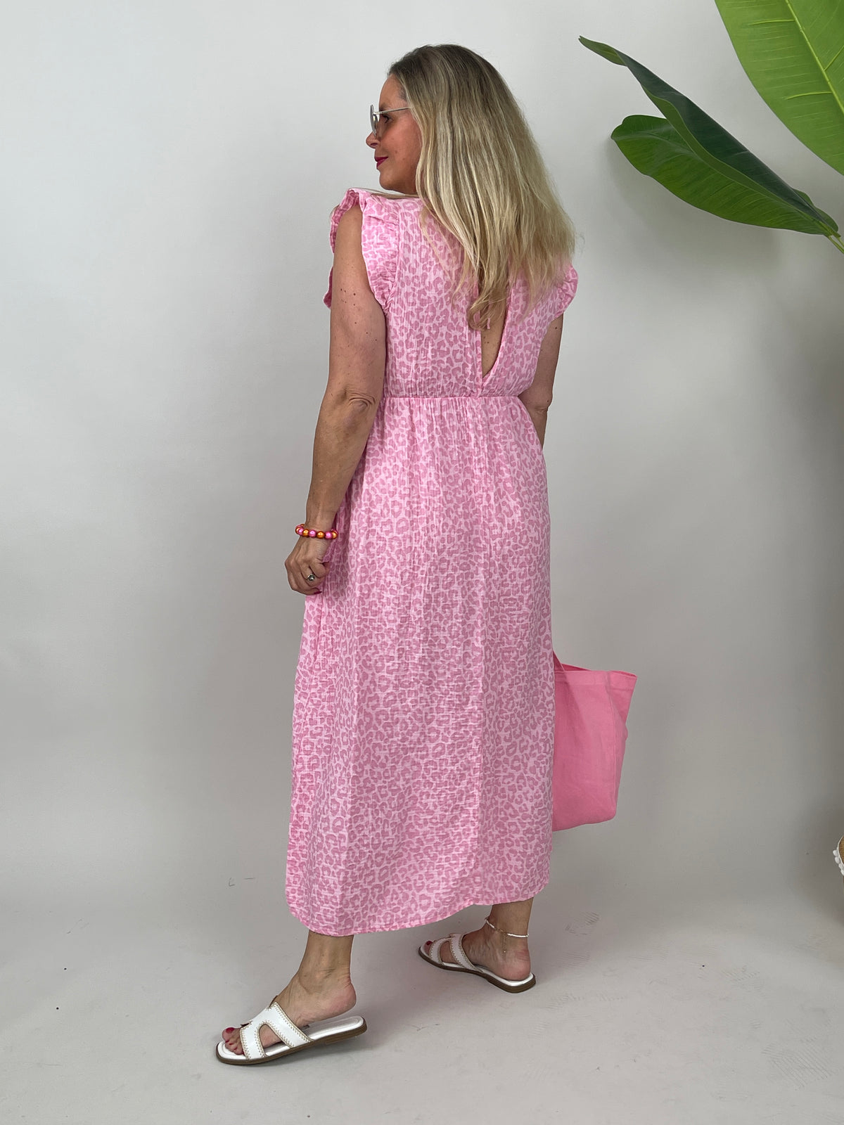 Kleid Musselin Leo in Rosa