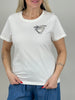 T-Shirt Palme in Weiß