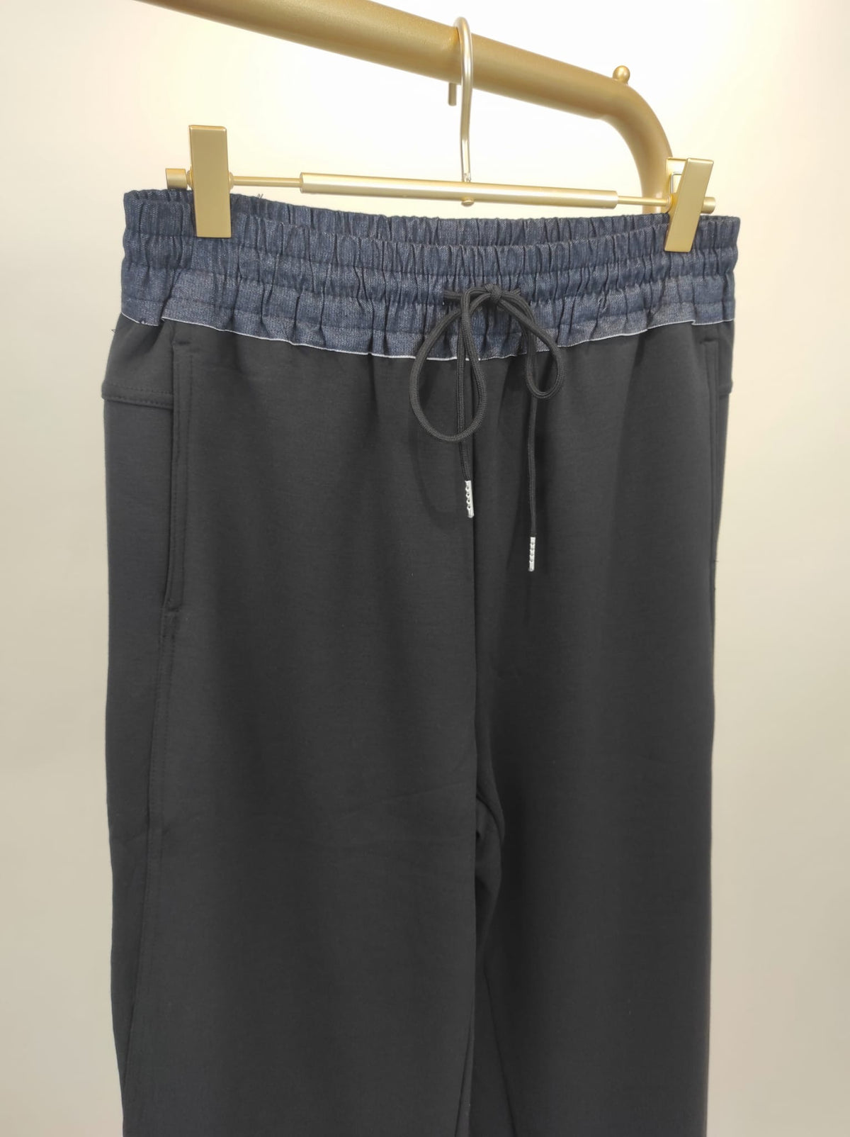 Marlenehose Soft mit Denim-Bund