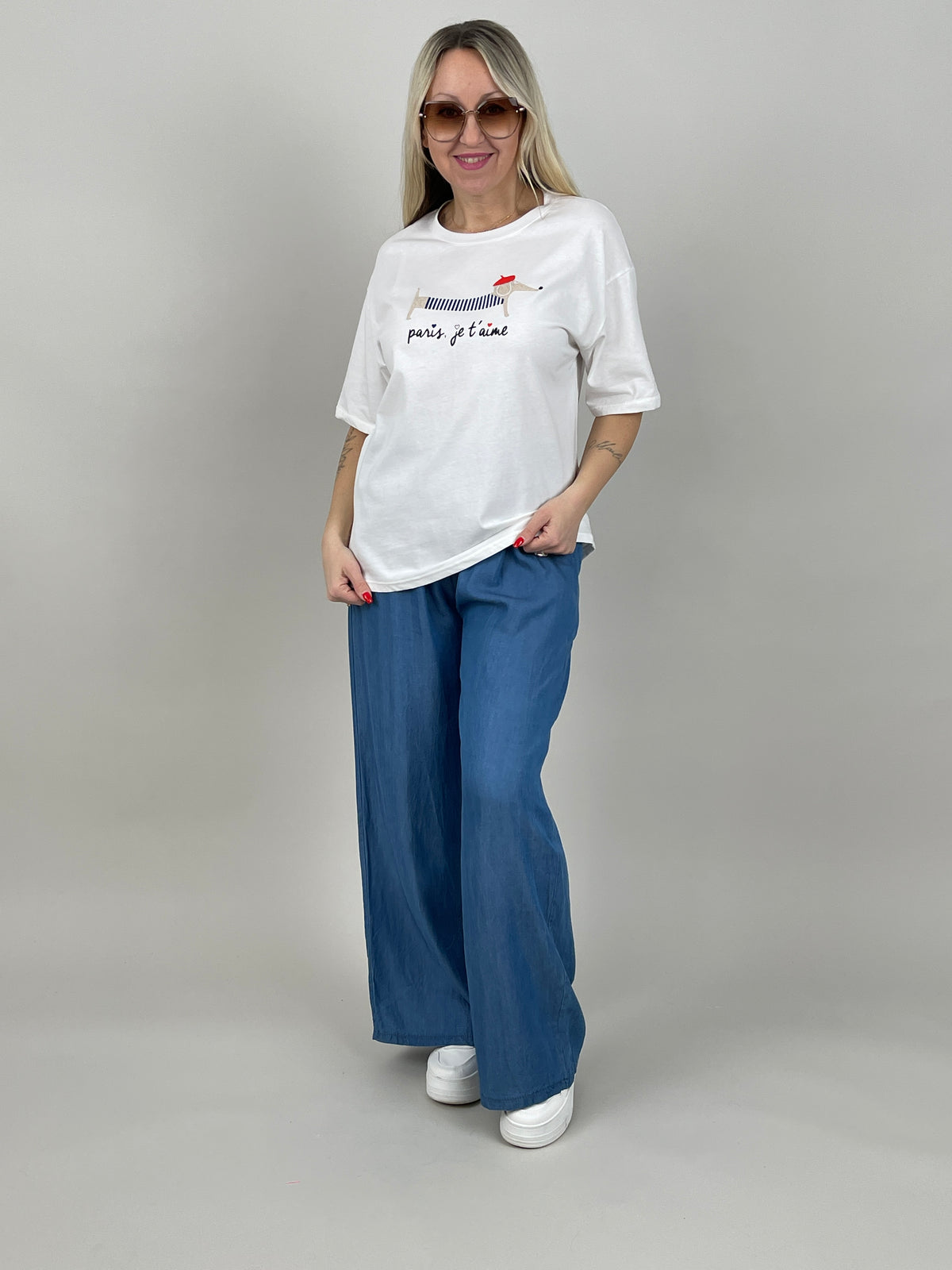 Hose Marlene Jeansoptik dunkel