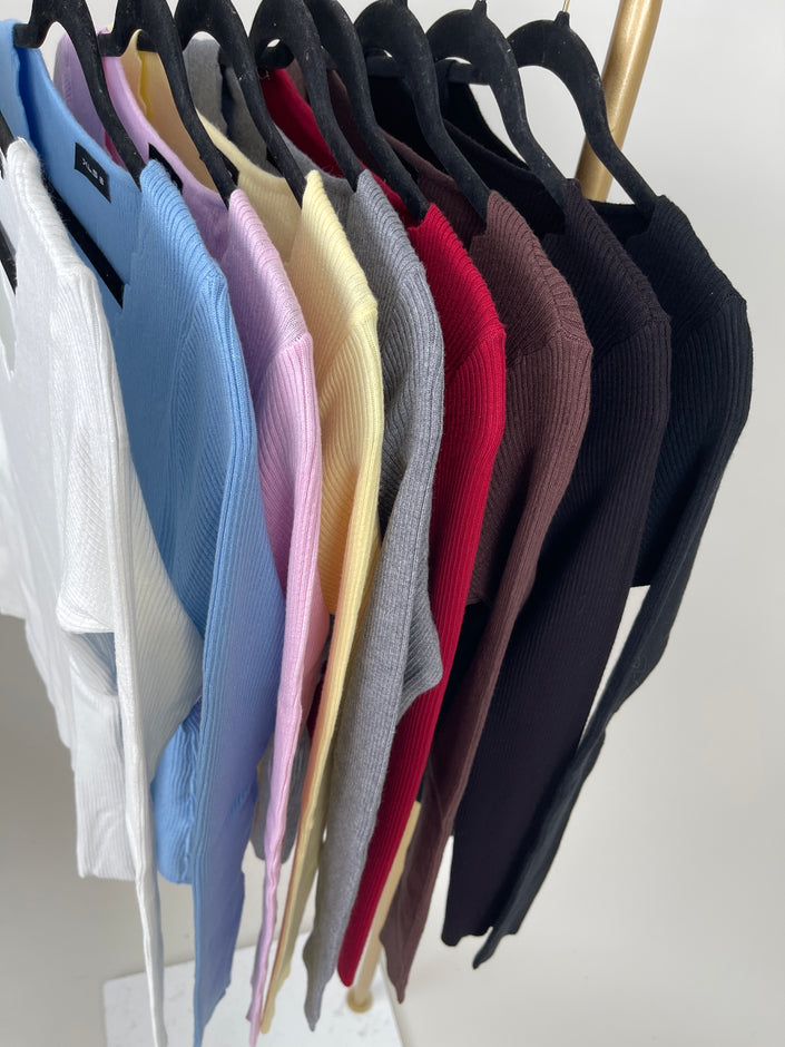 Pullover Rippstrick in versch. Farben