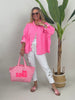 Musselin Bluse Leo in Pink/Rosa