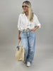 Jeans Boho helle Waschung