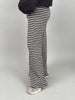 Strickhose Streifen in Mokka/Offwhite