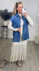 Jeansbluse Kurzarm