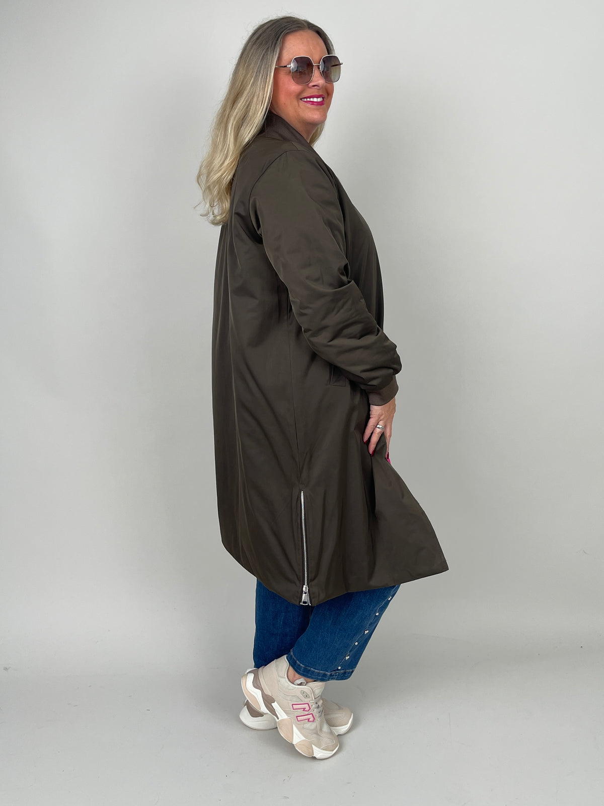 Bombermantel in Khaki